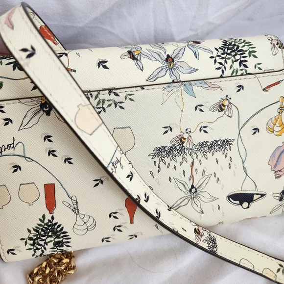 Tory Burch Emerson Poetry Of Things Crossbody Wallet - Picture 3 of 8